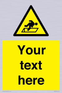 Custom Warning Hatch Sign